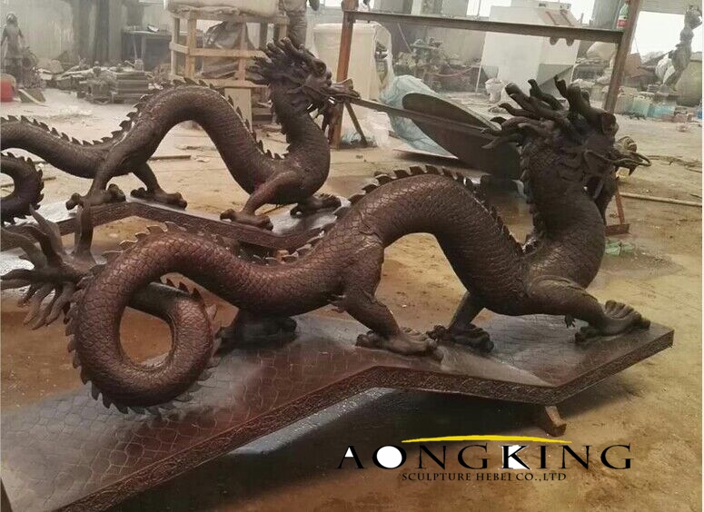 Aongking Animal Team finished large dragon statue