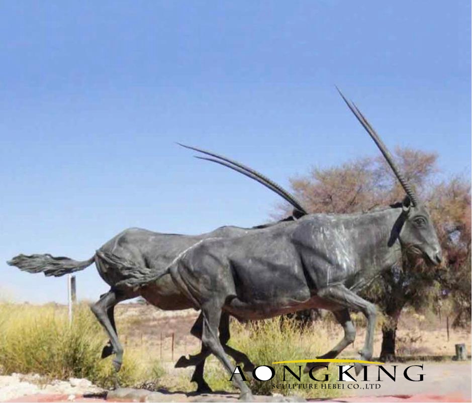 Arabian oryx sculpture