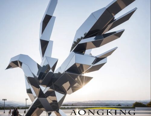 Embrace Majestic Elegance Stainless Steel Eagle Statue