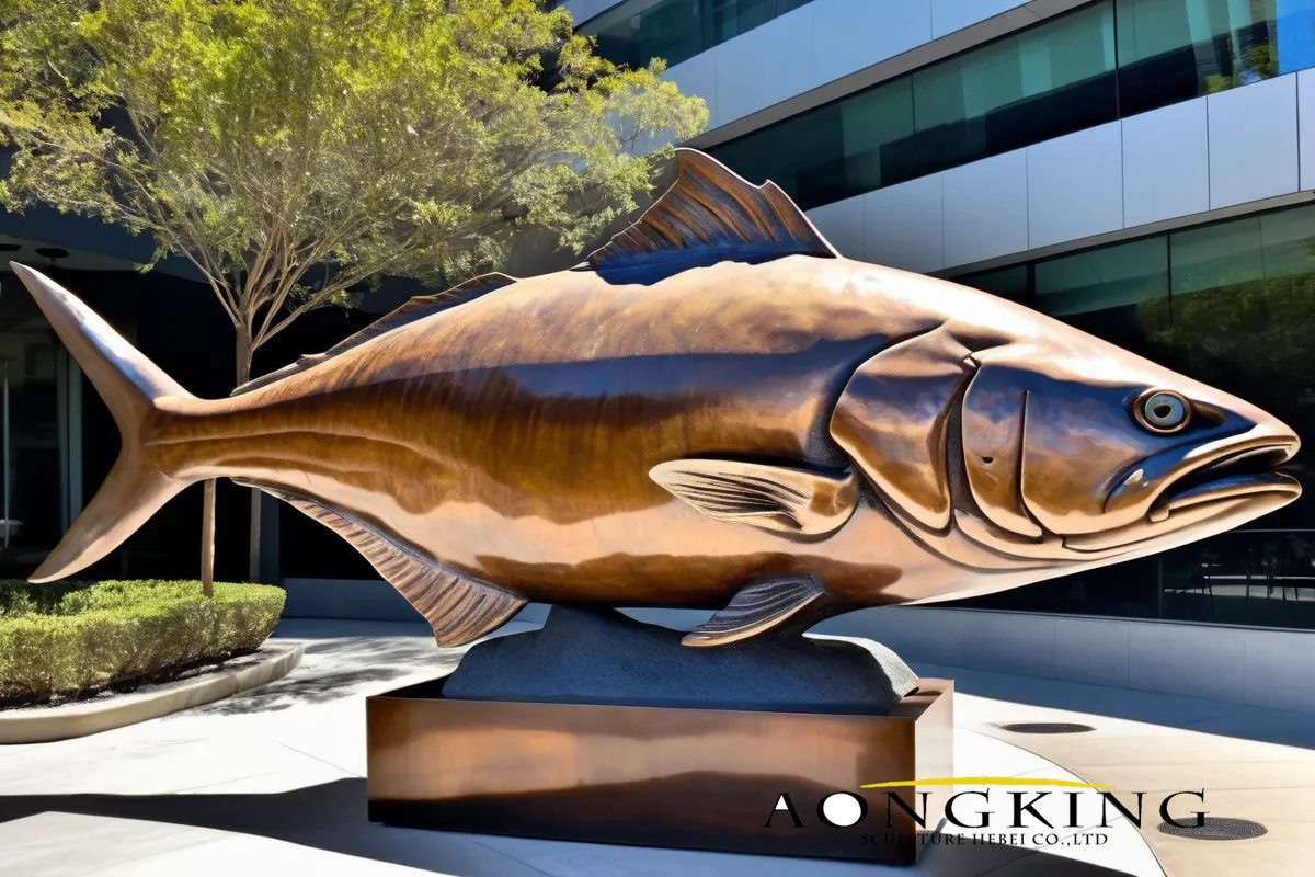 amberjack fish sculpture for sale
