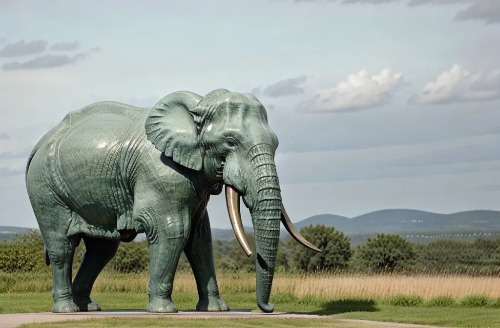 big elephant statue