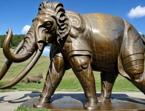 Majestic Elegance Wisdom Bronze Elephant Yard Statue