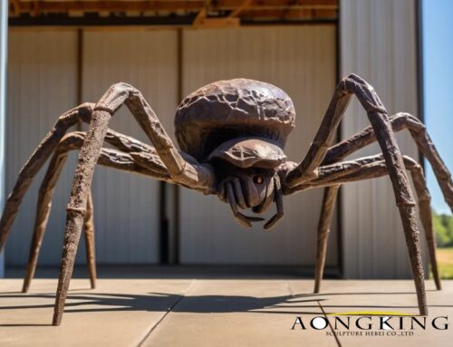Large Public Decoration Bronze Barn Spider Sculpture