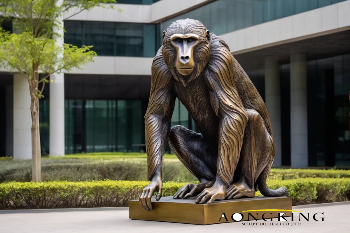 baboon statue
