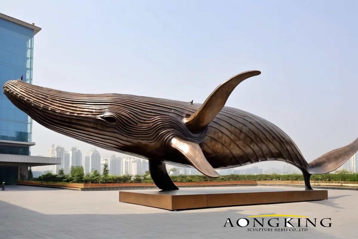 baleen whale statue