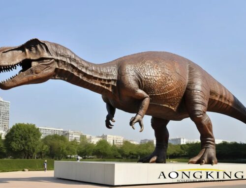 Outdoor Large Life-Size Bronze Barosaurus Sculpture,animal sculpture