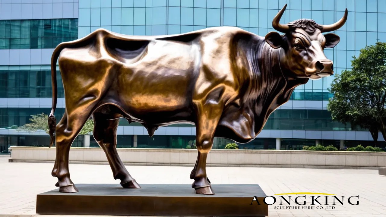 bronze cow statue for sale