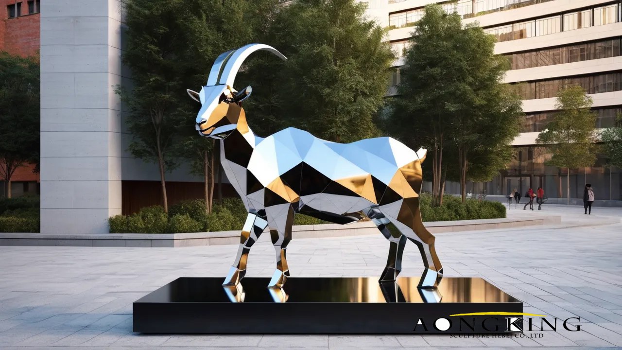 goat garden statue