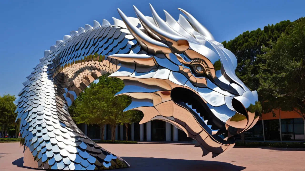 metal dragon garden sculpture