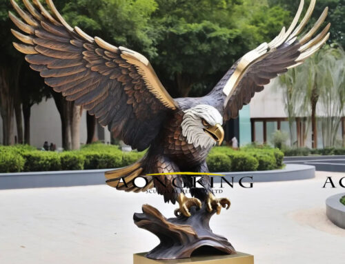 Aongking’s Brass Bald Eagle Statue, a Majestic Symbol of Strength and Pride
