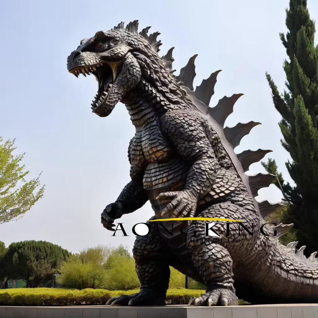 Godzilla statue