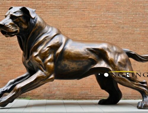 Popular Custom High-Quality Bronze Akita Dog Statue