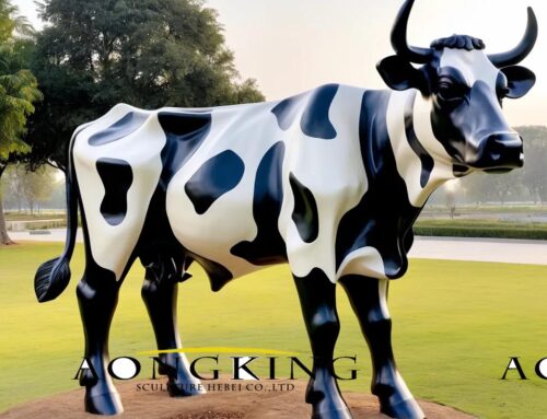 “Ji River” cow sculpture bronze from Aongking design