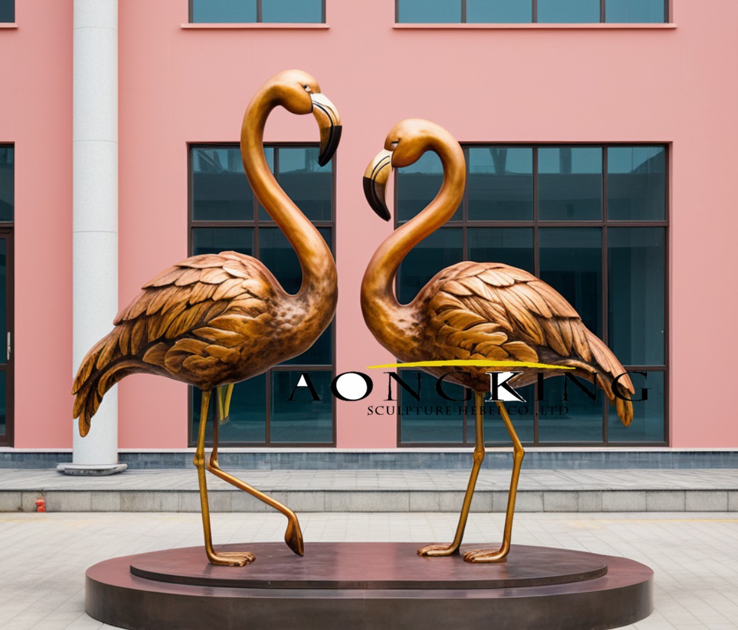 flamingo garden statues