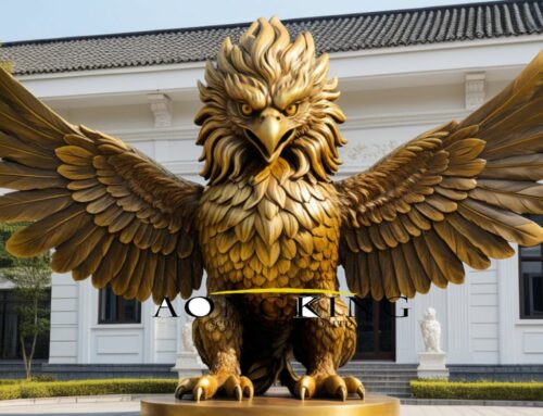A Stunning Symbol of Power Bronze Large Griffin Statue