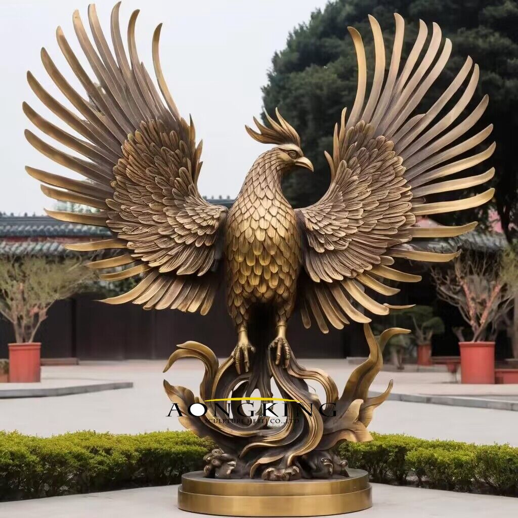 phoenix bird statue