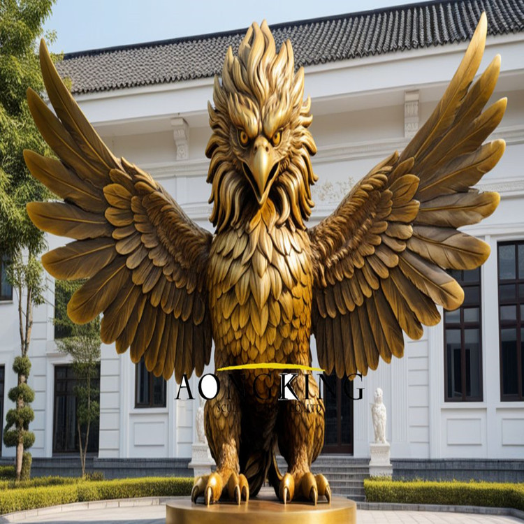 large griffin statue 